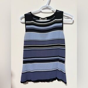 Blue striped top